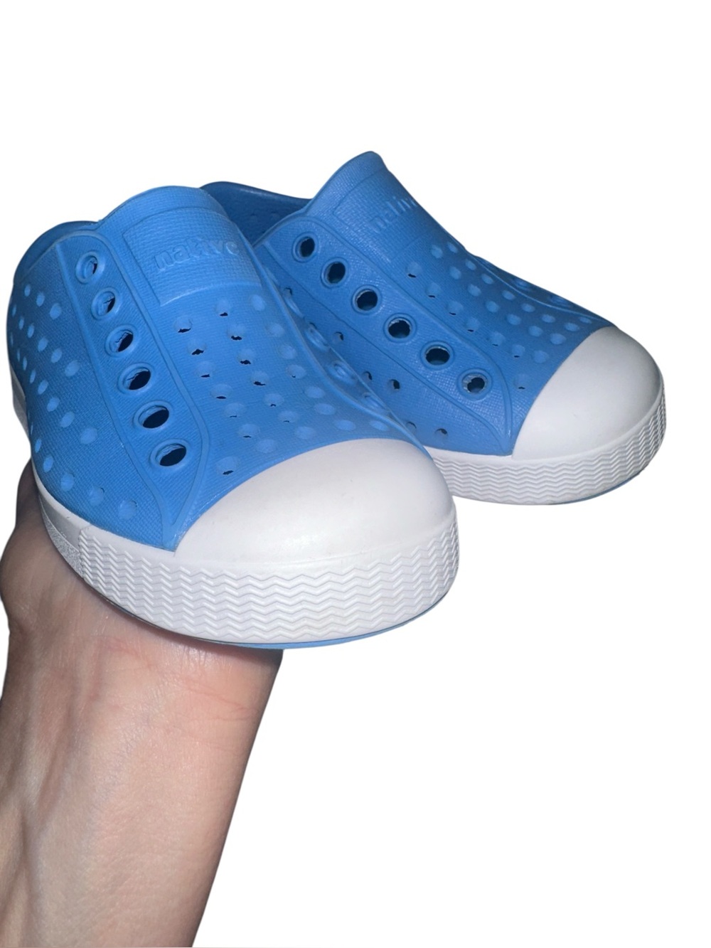 NATIVE Jefferson Sneakers
Toddler Kids size C6 sky blue white EUC - Picture 6 of 13